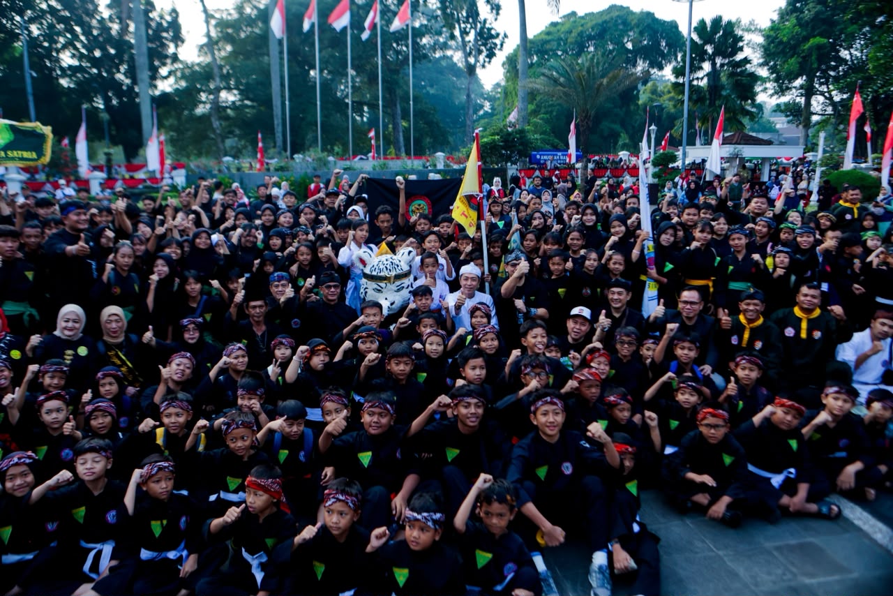 Walikota Bogor Lepas Ratusan Pesilat Dalam Kirab PPSI ke 69
